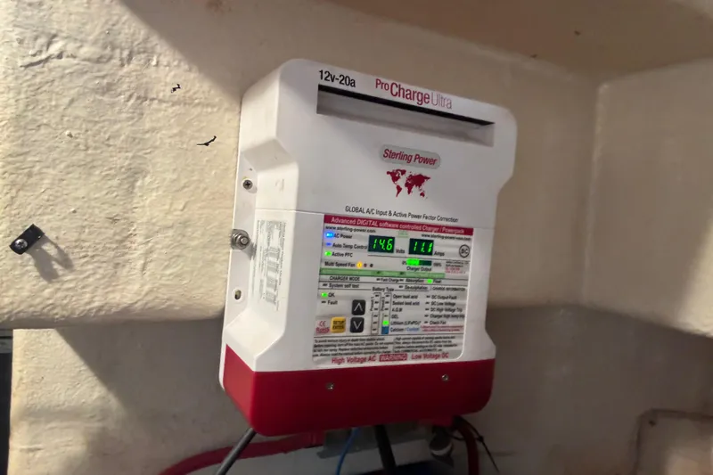  Yacht Photos Pics Sterling Power ProCharge Ultra battery charger on Kelsall 58 KSS, 2009 model.