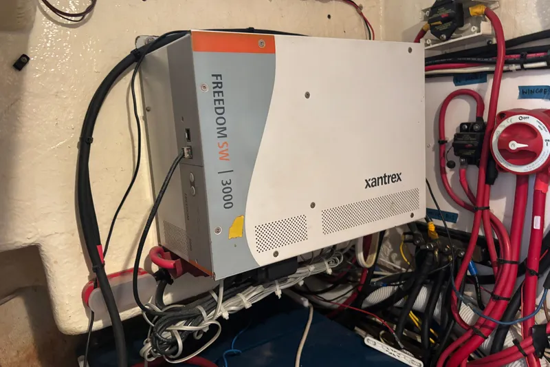  Yacht Photos Pics Xantrex Freedom SW 3000 inverter installed on a 2009 Kelsall 58 KSS boat.