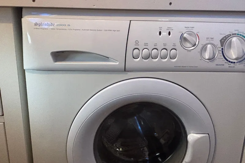 Maximon Yacht Photos Pics Splendide 2000 S washer-dryer unit on 1989 Grand Banks 46 Classic yacht.