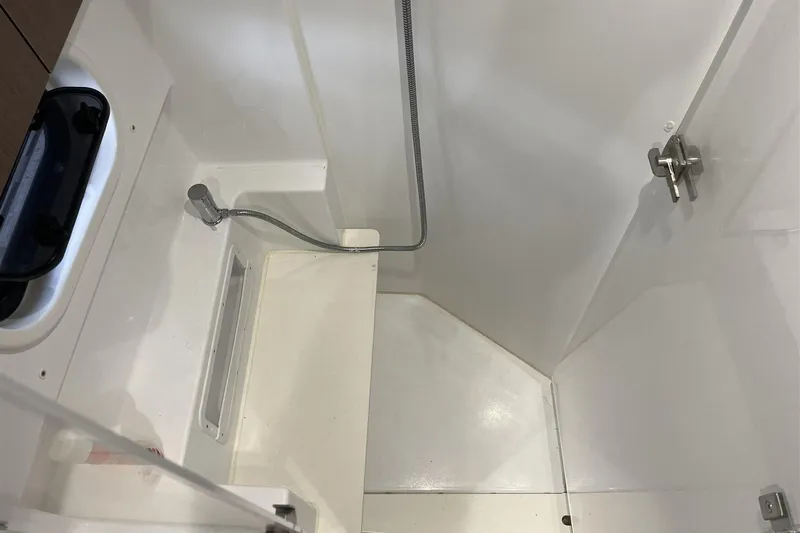  Yacht Photos Pics Compact bathroom in 2020 Bali 4.3 model with shower and window.