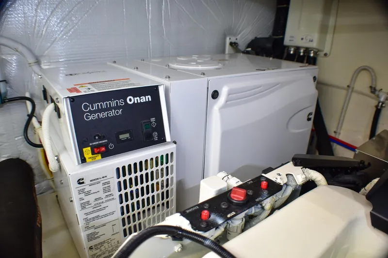  Yacht Photos Pics Cummins Onan generator in 2019 Tiara Yachts C49 Coupe engine room.