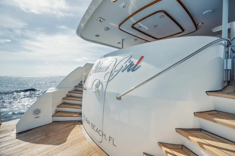 Island Girl Yacht Photos Pics Luxury yacht "Island Girl" by Westport, model 112, 2002, docked with ocean view.