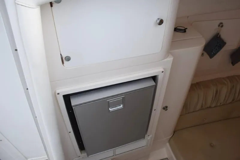 Cat Five Yacht Photos Pics Recently new refrigerator inside cabin door