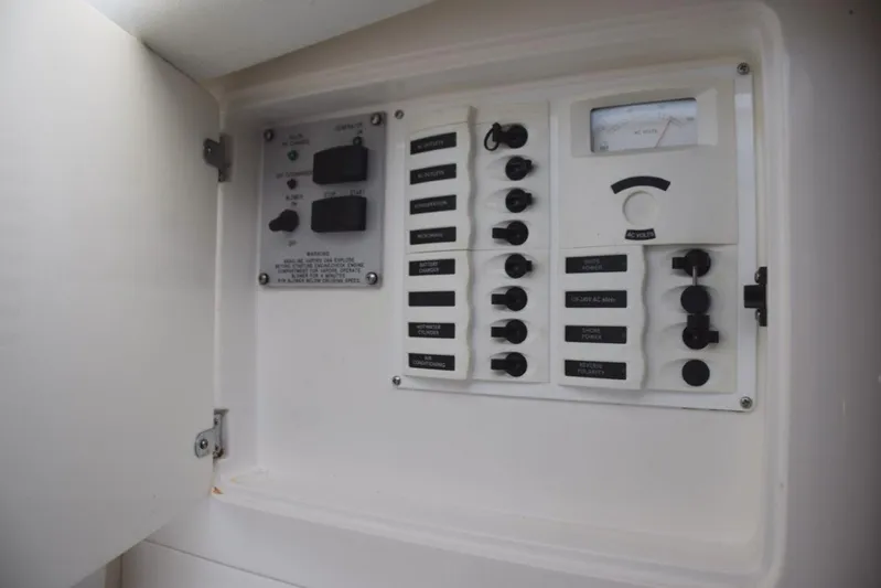 Cat Five Yacht Photos Pics Electrical panel, generator control / switching
