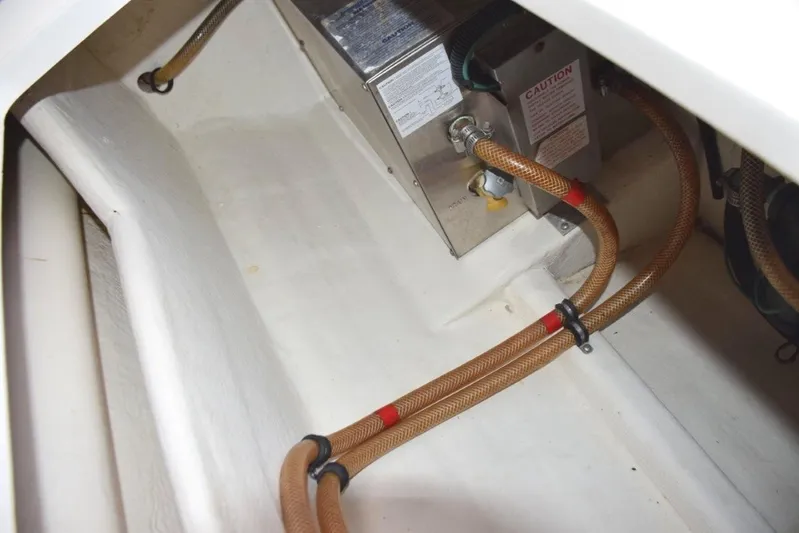 Cat Five Yacht Photos Pics Hot water heater, stainless steel