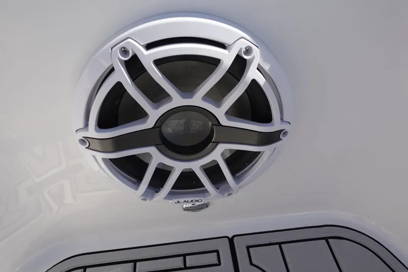  Yacht Photos Pics Speaker on 2025 Sea Fox 328 Commander boat, featuring modern design and high-quality audio.