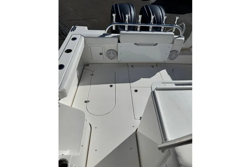  Yacht Photos Pics Interior of 2024 NorthCoast 285 HT boat with clean deck.