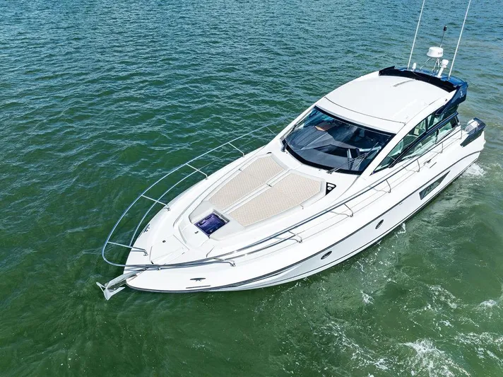 Two Segals Yacht Photos Pics 2019 Beneteau Gran Turismo 46 yacht cruising on open water.