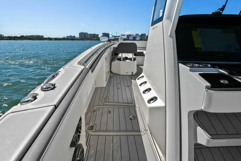  Yacht Photos Pics 2022 World Cat 400 CC-X - Port Side Walkway