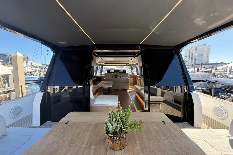  Yacht Photos Pics Luxurious interior of 2026 Pardo Yachts GT75, featuring modern design and elegant furnishings.