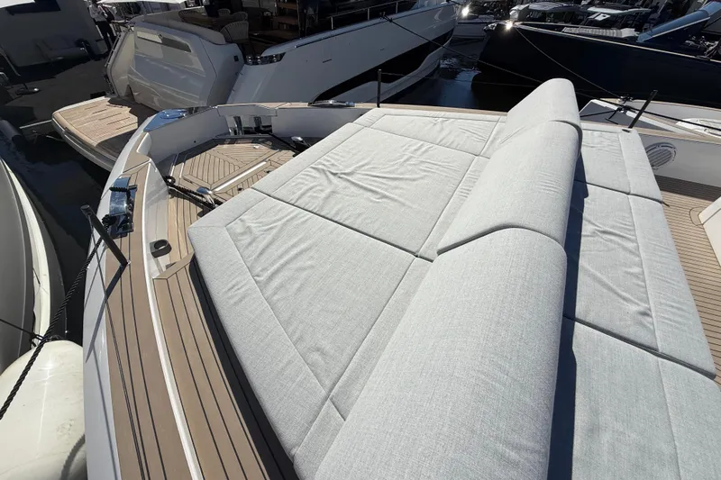  Yacht Photos Pics Luxurious 2026 Pardo Yachts GT75 with spacious sunbathing deck and elegant design.
