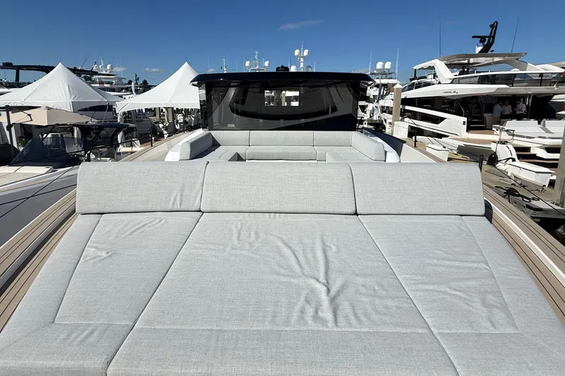  Yacht Photos Pics 2026 Pardo Yachts GT75 luxury yacht with spacious sunbathing area and sleek design.