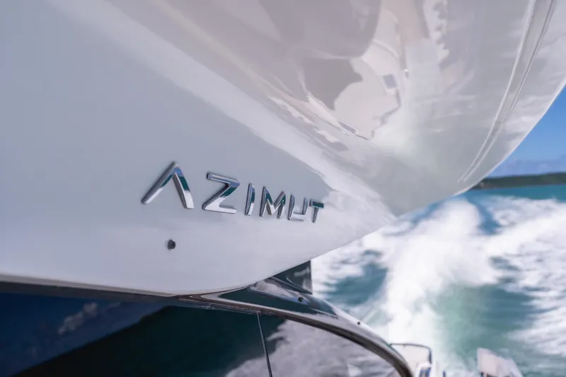 Salina Yacht Photos Pics 2024 Azimut S7 yacht cruising on open water, showcasing sleek design and performance.
