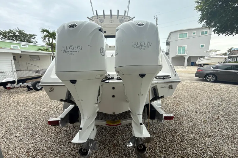  Yacht Photos Pics 2016 Everglades 295 Center Console with twin 300 horsepower outboard engines.