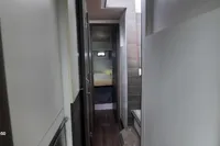 Nautitech 40 Open 2014 yacht interior hallway with modern design.