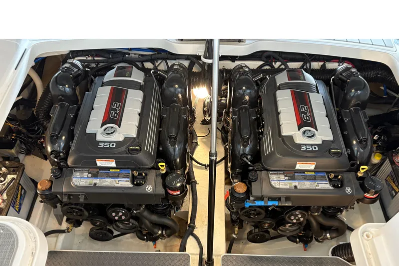  Yacht Photos Pics Twin 6.2L engines in 2021 Formula 330 Crossover Bowrider I/O boat.