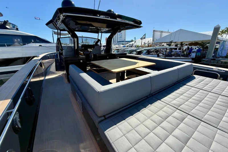  Yacht Photos Pics 2026 Pardo Yachts 50 with sleek design and luxurious seating area.