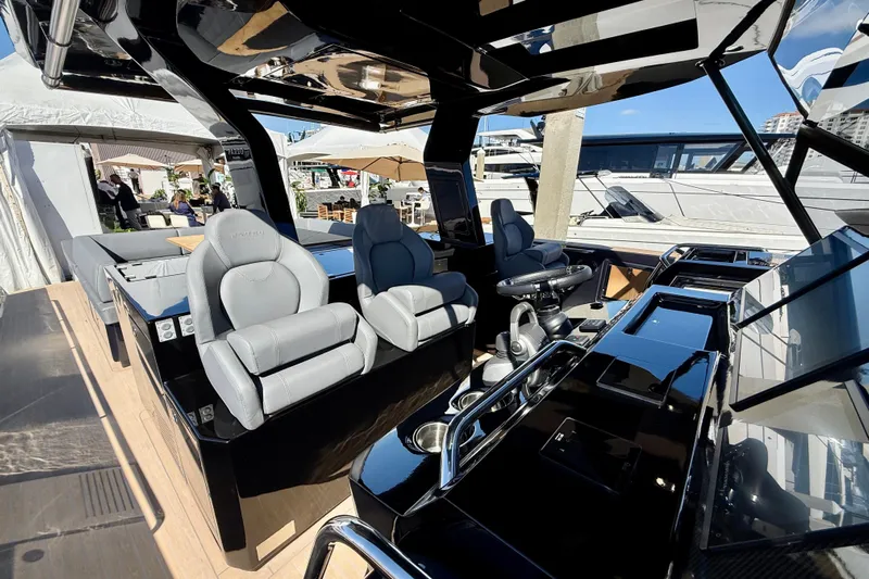  Yacht Photos Pics Luxurious interior of 2026 Pardo Yachts 50, featuring sleek design and modern seating.