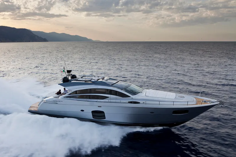  Yacht Photos Pics Manufacturer Provided Image: Pershing 74 Side View