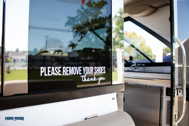 Knot On Call Yacht Photos Pics Opening Glass Door on the 2016 Regal 42 Coupe