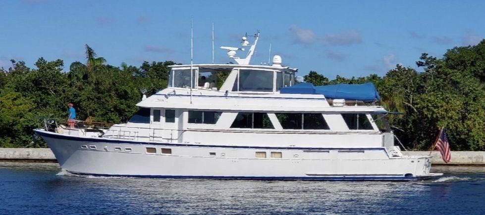 1987 Hatteras 77 Cockpit Motor Yacht