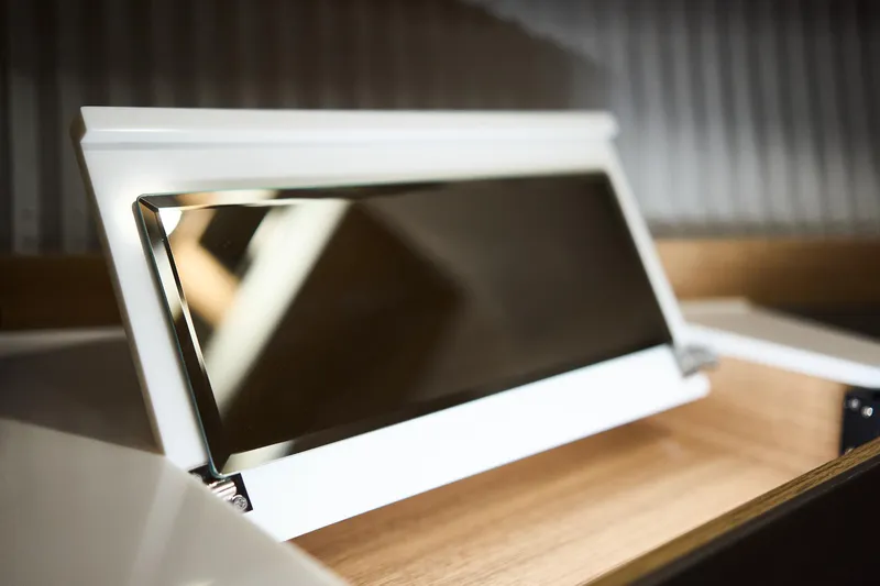  Yacht Photos Pics Sleek Northman 1300 panel, 2025 model, in modern interior setting.