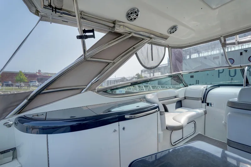 Have A Nice Life Yacht Photos Pics 2017 Formula 370 Super Sport yacht interior with sleek seating and modern design.