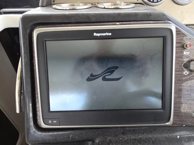  Yacht Photos Pics Raymarine display on 2017 Sea Ray Sundancer 350 Coupe dashboard.