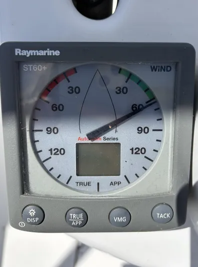 Lucky Dog Too Yacht Photos Pics Raymarine ST60+ wind gauge on 2008 Hunter 41 DS sailboat.