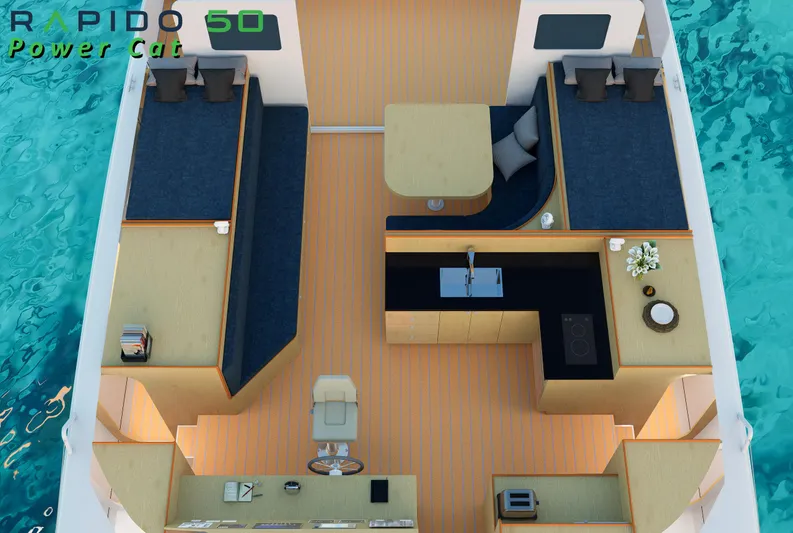 Vamoose II Yacht Photos Pics Rapido 500 ECO Power Cat