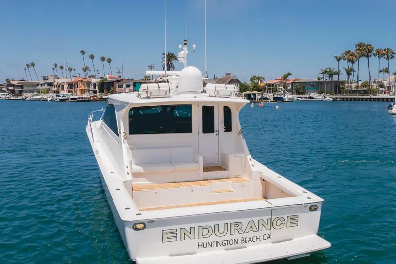 Endurance Yacht Photos Pics 2008 Viking 52 Sport Coupe yacht named "Endurance" in Huntington Beach marina.