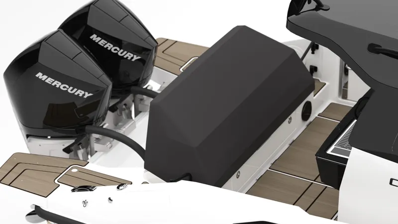  Yacht Photos Pics 2025 Navan C30 boat with dual Mercury outboard engines and sleek deck design.