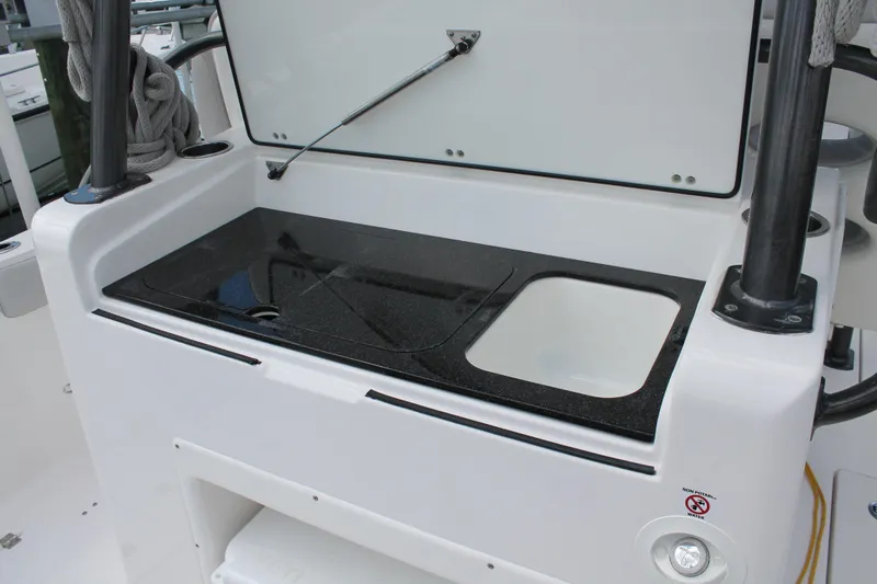  Yacht Photos Pics 2018 Sea Fox 328 Commander boat sink and countertop detail.