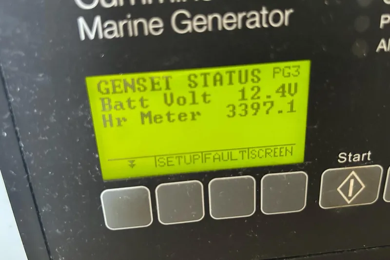  Yacht Photos Pics Control panel of Cummins marine generator on 2019 Fountaine Pajot Helia 44 Evolution.