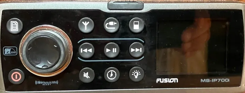 Sapphire Yacht Photos Pics Fusion MS-IP700i marine stereo system on 2014 Regal 38 Express.