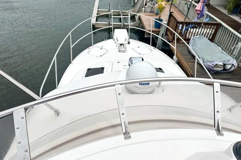  Yacht Photos Pics 2022 Cutwater 30 Command Bridge boat docked at marina, view from command bridge.