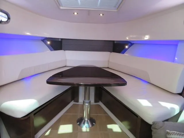 Paradise 4 Reels Yacht Photos Pics Boston Whaler 345 Paradise 4 Reels-Dinette Seating and Table, Converts to Berth