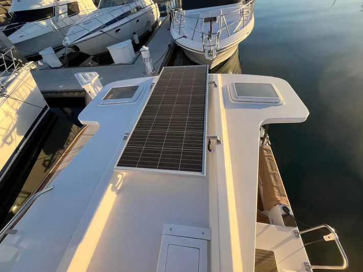Together Again II Yacht Photos Pics 2022 Ranger Tugs R-31 CB boat with solar panel on deck, docked at marina.