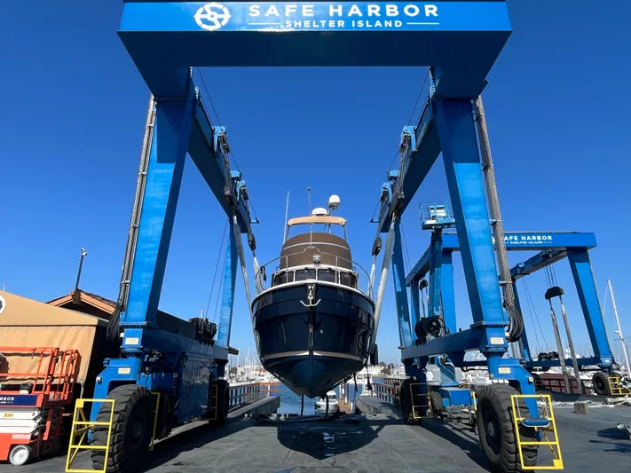Together Again II Yacht Photos Pics 2022 Ranger Tugs R-31 CB boat at Safe Harbor Shelter Island lift.