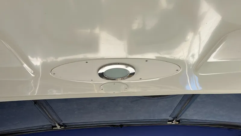 Lowest Price In Usa ! Yacht Photos Pics Ceiling light fixture on 2008 Sea Ray 380 Sundancer boat interior.