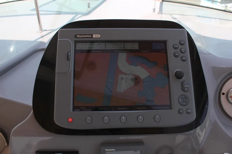 My Jojo Yacht Photos Pics Raymarine C120 navigation system on 2005 Cruisers Yachts 370 Express.