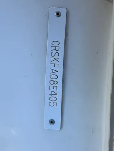 My Jojo Yacht Photos Pics Hull identification number on 2005 Cruisers Yachts 370 Express.