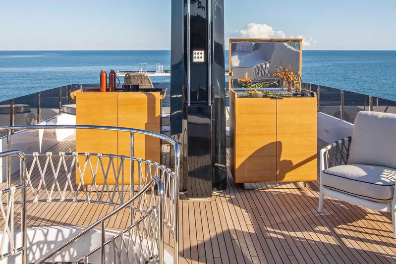  Yacht Photos Pics Luxurious deck of 2023 Custom Line Navetta 30 yacht.