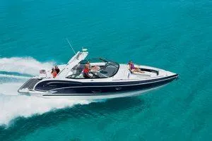  Yacht Photos Pics Manufacturer Provided Image: 2026 Formula 350 Crossover Bowrider I/O cruising on clear turquoise water.