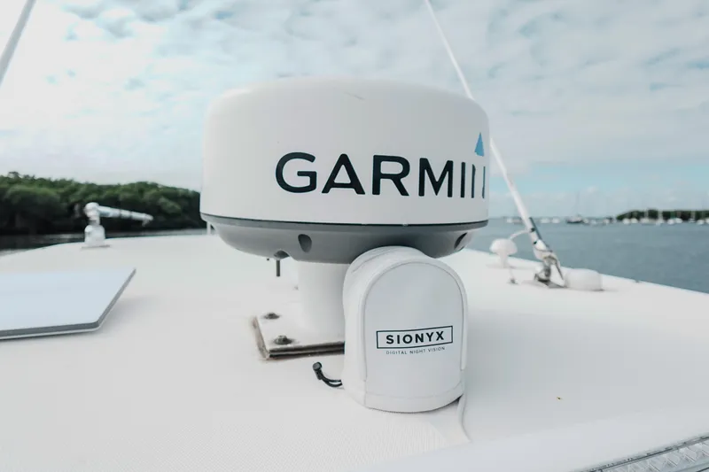  Yacht Photos Pics Garmin radar and SIONYX night vision on 2007 Boston Whaler 305 Conquest boat deck.