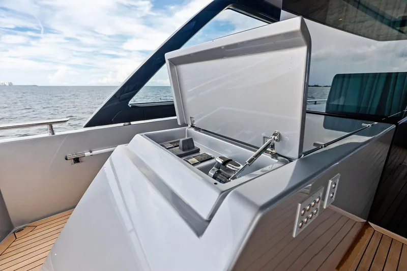 Riva Royale Yacht Photos Pics Luxury yacht Riva 110' Dolcevita 2023, featuring sleek deck design and ocean view.