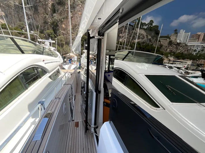  Yacht Photos Pics 2020 Pardo Yachts 60 E docked, showcasing sleek design and luxurious features.