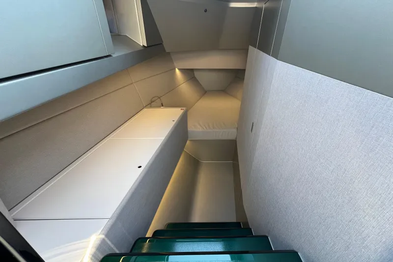  Yacht Photos Pics Interior of 2024 Wally Tender 43 X yacht, featuring sleek modern design and comfortable seating.