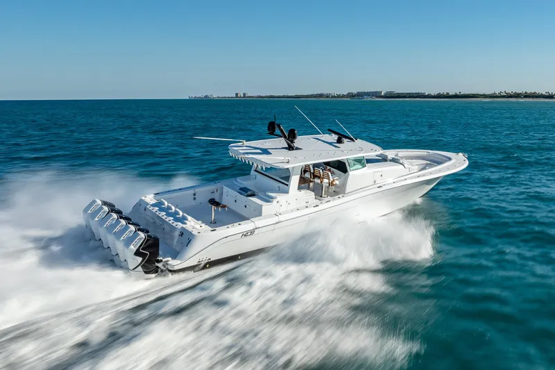  Yacht Photos Pics 2026 HCB 65 Estrella luxury yacht cruising on open sea.