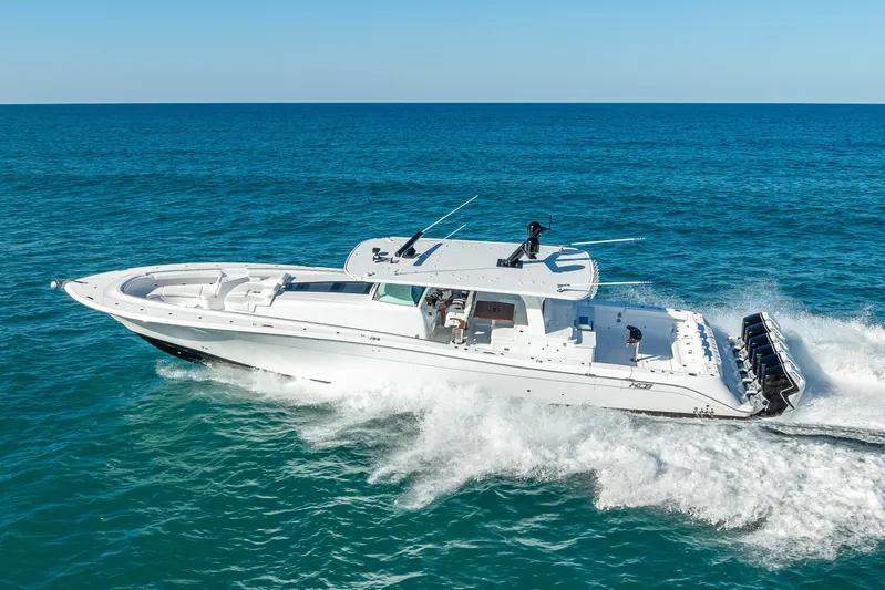  Yacht Photos Pics 2026 HCB 65 Estrella luxury yacht cruising on open ocean waters.